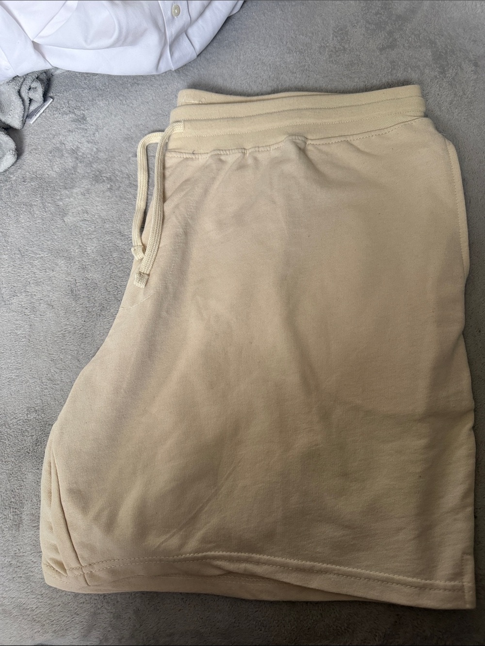 No Boundaries Tan Athletic Drawstring Shorts